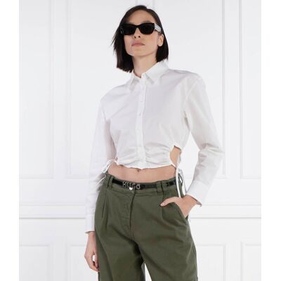 HUGO Koszula Eliesa Cropped Fit biały 42 HUGO Koszula Eliesa Cropped Fit biały 42
