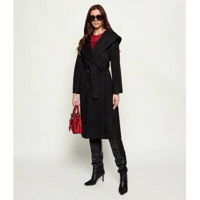 Marciano Guess Wełniany płaszcz ELLA czarny 40 Marciano Guess Wełniany płaszcz ELLA czarny 40