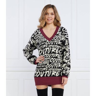 Versace Jeans Couture Sweter Regular Fit czarny XS Versace Jeans Couture Sweter Regular Fit czarny XS