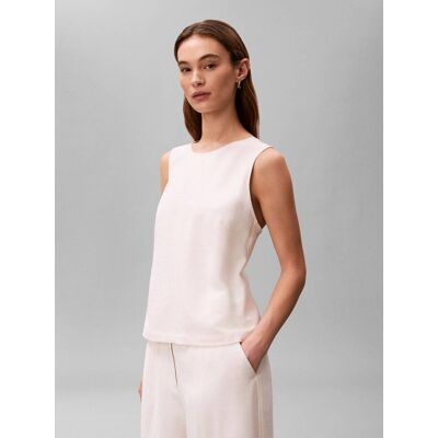 Calvin Klein Top HEAVY Regular Fit ecru S Calvin Klein Top HEAVY Regular Fit ecru S