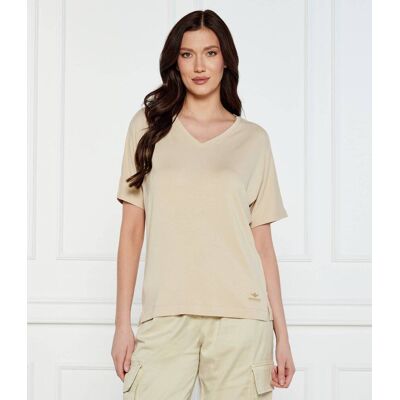 Aeronautica Militare T-shirt Regular Fit beżowy L Aeronautica Militare T-shirt Regular Fit beżowy L