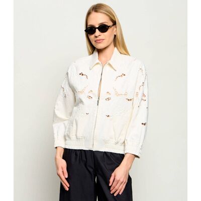 Liu Jo Kurtka jeansowa Regular Fit biały L Liu Jo Kurtka jeansowa Regular Fit biały L