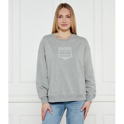 Tommy Hilfiger Bluza Loose fit szary XS Tommy Hilfiger Bluza Loose fit szary XS