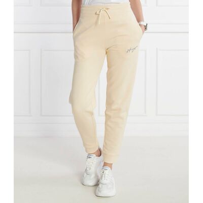 HUGO Spodnie dresowe Easy Jogger 3 Relaxed fit beżowy XXL HUGO Spodnie dresowe Easy Jogger 3 Relaxed fit beżowy XXL