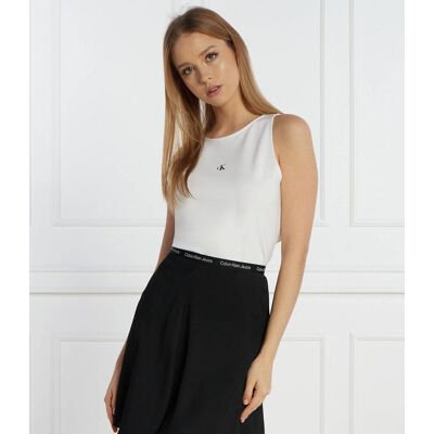 Calvin Klein Jeans Top Slim Fit biały L Calvin Klein Jeans Top Slim Fit biały L