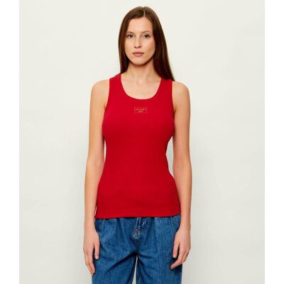 Joop! Jeans Top Tana Slim Fit czerwony XS Joop! Jeans Top Tana Slim Fit czerwony XS