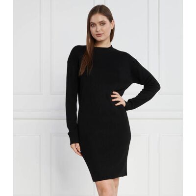 Giorgio Armani Exchange Sukienka Vestito z dodatkiem wełny czarny XS Giorgio Armani Exchange Sukienka Vestito z dodatkiem wełny czarny XS
