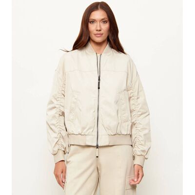 PARAJUMPERS Kurtka bomber KATHRYN Oversize fit beżowy S PARAJUMPERS Kurtka bomber KATHRYN Oversize fit beżowy S