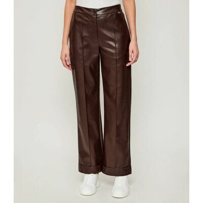 Liu Jo Spodnie flare fit brązowy 42 Liu Jo Spodnie flare fit brązowy 42