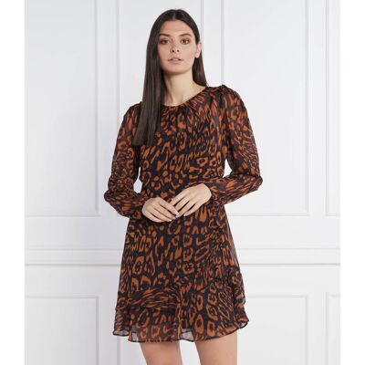 DKNY Sukienka brązowy L DKNY Sukienka brązowy L