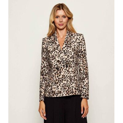 Marc Cain Marynarka Slim Fit beżowy 38 Marc Cain Marynarka Slim Fit beżowy 38