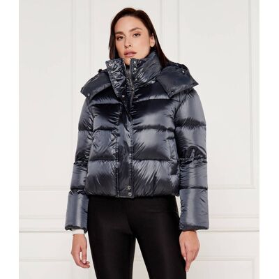 Patrizia Pepe Puchowa kurtka Cropped Fit granatowy 42 Patrizia Pepe Puchowa kurtka Cropped Fit granatowy 42