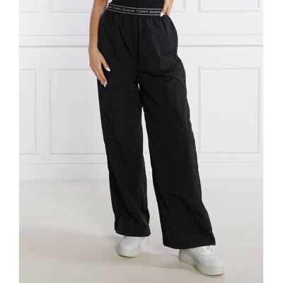 Tommy Jeans Spodnie BAGGY TAPING Loose fit czarny XS Tommy Jeans Spodnie BAGGY TAPING Loose fit czarny XS