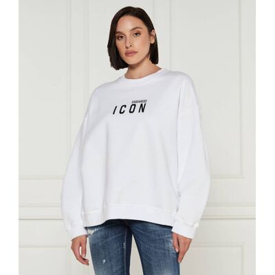 Dsquared2 Bluza Relaxed fit biały L Dsquared2 Bluza Relaxed fit biały L