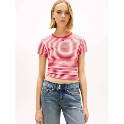 Tommy Jeans T-shirt Slim Fit czerwony L Tommy Jeans T-shirt Slim Fit czerwony L
