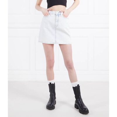 Calvin Klein Jeans Spódnica high rise niebieski 29 Calvin Klein Jeans Spódnica high rise niebieski 29