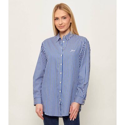 Guess Koszula TECLA Oversize fit granatowy XL Guess Koszula TECLA Oversize fit granatowy XL