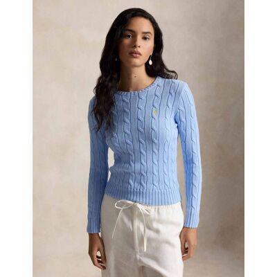 Polo Ralph Lauren Sweter JULIANNA Slim Fit błękitny XS Polo Ralph Lauren Sweter JULIANNA Slim Fit błękitny XS