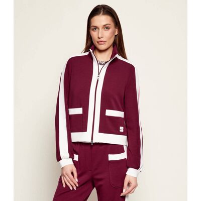 Marc Cain Bluza Regular Fit bordowy 40 Marc Cain Bluza Regular Fit bordowy 40