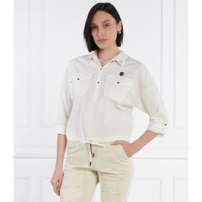 Aeronautica Militare Koszula Relaxed fit ecru XS Aeronautica Militare Koszula Relaxed fit ecru XS