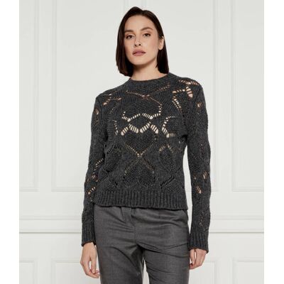 Weekend MaxMara Wełniany sweter Regular Fit grafitowy S Weekend MaxMara Wełniany sweter Regular Fit grafitowy S