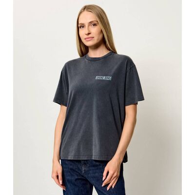 Anine Bing T-shirt Cade Palm Relaxed fit grafitowy L Anine Bing T-shirt Cade Palm Relaxed fit grafitowy L