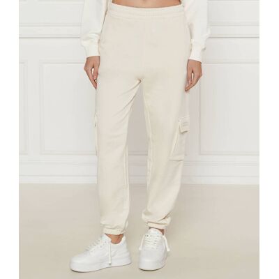 Hugo Blue Spodnie dresowe Naphira_B_1 Regular Fit ecru M Hugo Blue Spodnie dresowe Naphira_B_1 Regular Fit ecru M