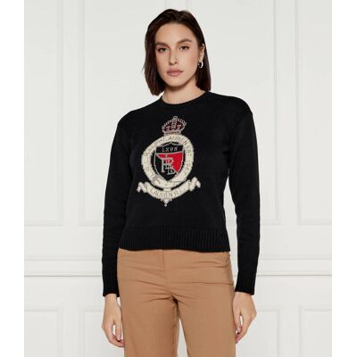 Polo Ralph Lauren LAUREN RALPH LAUREN Sweter Regular Fit czarny XS Polo Ralph Lauren LAUREN RALPH LAUREN Sweter Regular Fit czarny XS