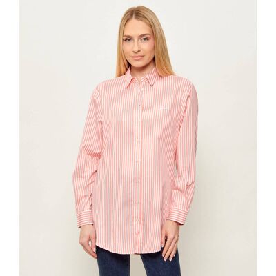 Guess Koszula TECLA Oversize fit różowy M Guess Koszula TECLA Oversize fit różowy M