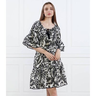 Twinset U&B; Sukienka z paskiem biały L Twinset U&B; Sukienka z paskiem biały L