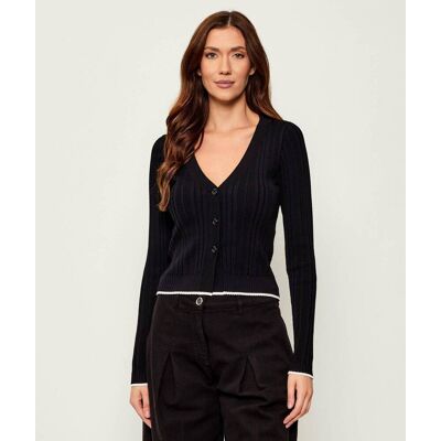 Pinko Kardigan VIVARA Cropped Fit czarny XL Pinko Kardigan VIVARA Cropped Fit czarny XL