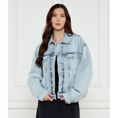 Calvin Klein Jeans Kurtka jeansowa Loose fit błękitny L Calvin Klein Jeans Kurtka jeansowa Loose fit błękitny L