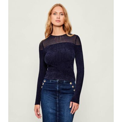 Guess Sweter ROWENA Slim Fit granatowy XS Guess Sweter ROWENA Slim Fit granatowy XS