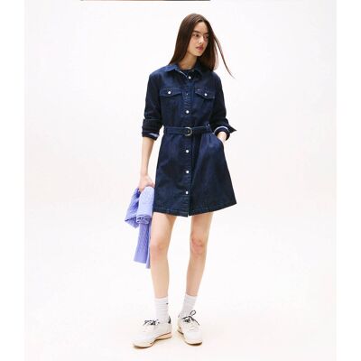 Tommy Jeans Jeansowa sukienka granatowy XXL Tommy Jeans Jeansowa sukienka granatowy XXL