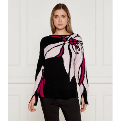 Marc Cain Wełniany sweter Loose fit czarny 38 Marc Cain Wełniany sweter Loose fit czarny 38