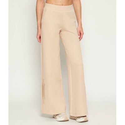 EA7 Spodnie dresowe Relaxed fit beżowy M EA7 Spodnie dresowe Relaxed fit beżowy M