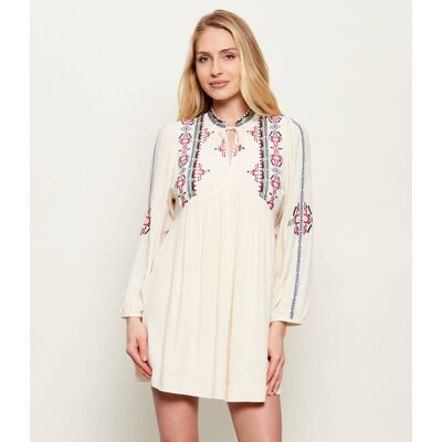 Ba&sh; Sukienka TELMA ecru XS Ba&sh; Sukienka TELMA ecru XS