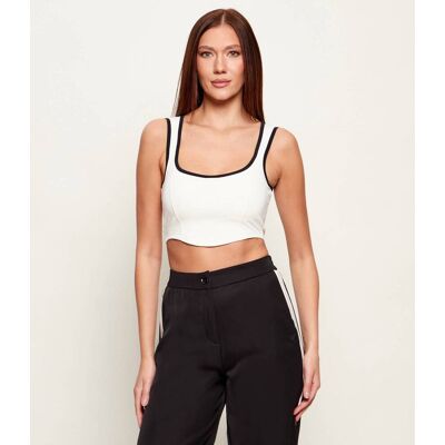 Guess ACTIVE Top SARAH Cropped Fit ecru S Guess ACTIVE Top SARAH Cropped Fit ecru S