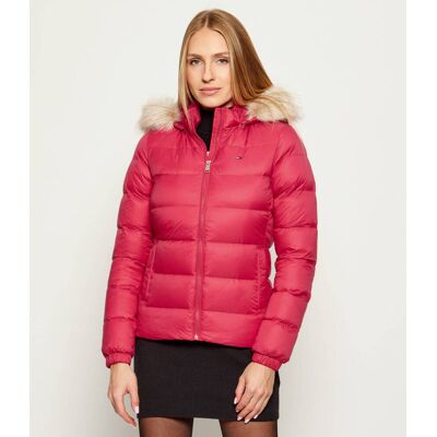 Tommy Jeans Puchowa kurtka Slim Fit różowy L Tommy Jeans Puchowa kurtka Slim Fit różowy L