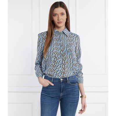 Marella SPORT Jedwabna koszula Regular Fit niebieski 34 Marella SPORT Jedwabna koszula Regular Fit niebieski 34