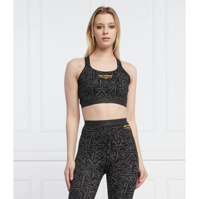 Karl Lagerfeld Top Slim Fit czarny XS Karl Lagerfeld Top Slim Fit czarny XS