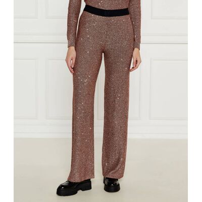 HUGO Spodnie Savesti flare fit brązowy XL HUGO Spodnie Savesti flare fit brązowy XL