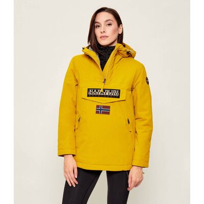 Napapijri Kurtka Rainforest Loose fit musztardowy M Napapijri Kurtka Rainforest Loose fit musztardowy M