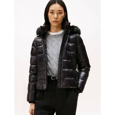 Tommy Hilfiger Puchowa kurtka Slim Fit czarny L Tommy Hilfiger Puchowa kurtka Slim Fit czarny L
