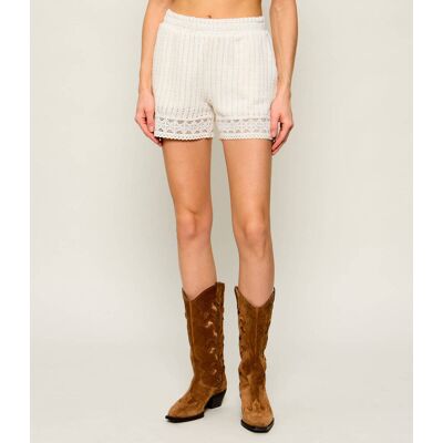 AllSaints Szorty ELMA Relaxed fit mid rise ecru M AllSaints Szorty ELMA Relaxed fit mid rise ecru M
