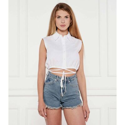 Hugo Blue Koszula Ejoy_B Cropped Fit biały 36 Hugo Blue Koszula Ejoy_B Cropped Fit biały 36