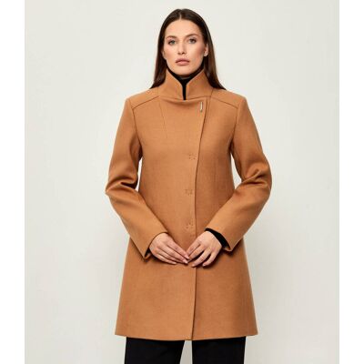 Liu Jo Płaszcz z dodatkiem wełny camel 38 Liu Jo Płaszcz z dodatkiem wełny camel 38