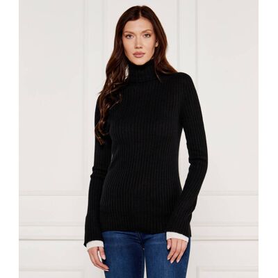 Pinko Wełniany sweter KANAANI Regular Fit z dodatkiem kaszmiru czarny L Pinko Wełniany sweter KANAANI Regular Fit z dodatkiem kaszmiru czarny L