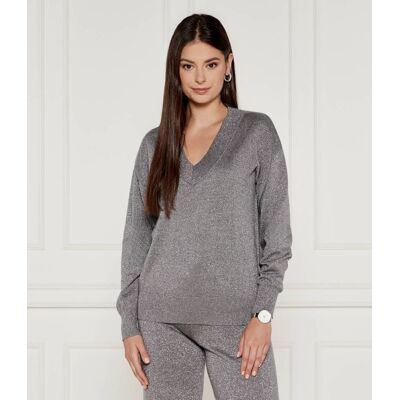 Joop! Wełniany sweter Loose fit szary 38 Joop! Wełniany sweter Loose fit szary 38