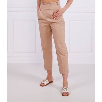 Liu Jo Spodnie Straight fit brązowy 42 Liu Jo Spodnie Straight fit brązowy 42
